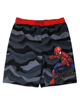 Spider-Man Toddler Boys Blue Red Combo Swim Short Trunk 4T